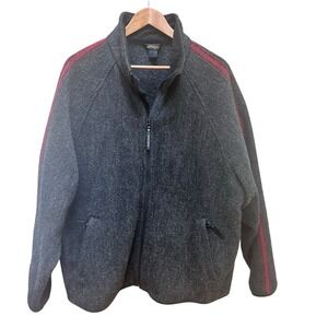 Woolrich Jacket Coat John and Rich Bros Gray Red Wool‎ Casual Outdoor Winter XL